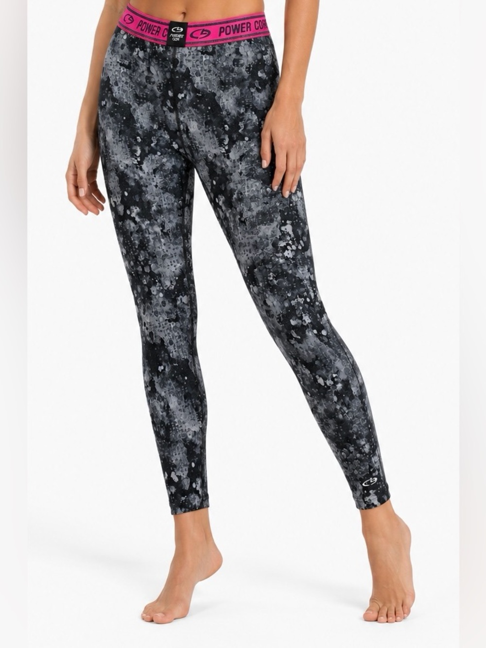 C9 Champion Power Core Compression Leggings Abstract Print Pink Waist (CKB070)